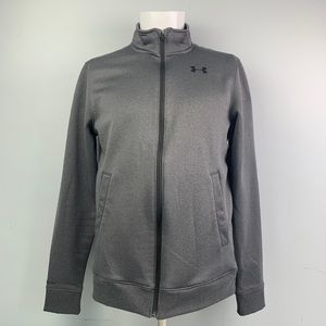 Under Armour Small Loose Gray Full Zip Up Sweater